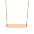 18K Gold Engraved Bar Necklace | Personalized Stainless Steel - Winks Design Studio,LLC