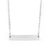 18K Gold Engraved Bar Necklace | Personalized Stainless Steel - Winks Design Studio,LLC