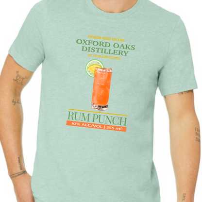 Oxford Oaks Distillery Rum Punch T-shirt - Winks Design Studio,LLC