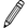 Black line drawing of a pencil on a white background