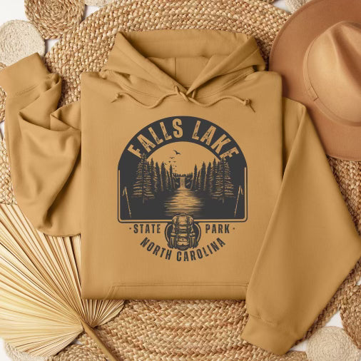 Falls Lake Hoodie - Winks Design Studio,LLC