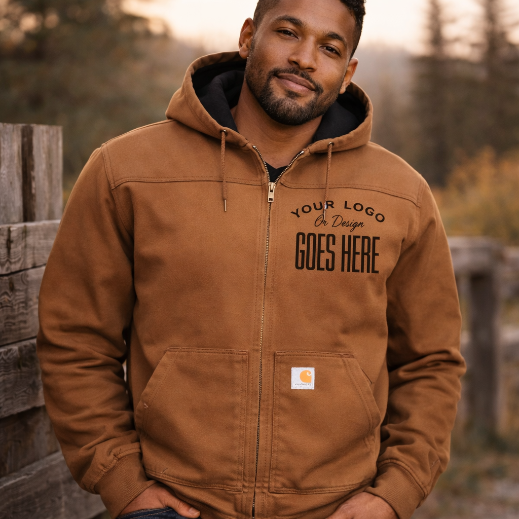 Custom Carhartt Men's Rugged Flex Duck Fleece Lined Jacket