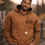 Custom Carhartt Men's Rugged Flex Duck Fleece Lined Jacket