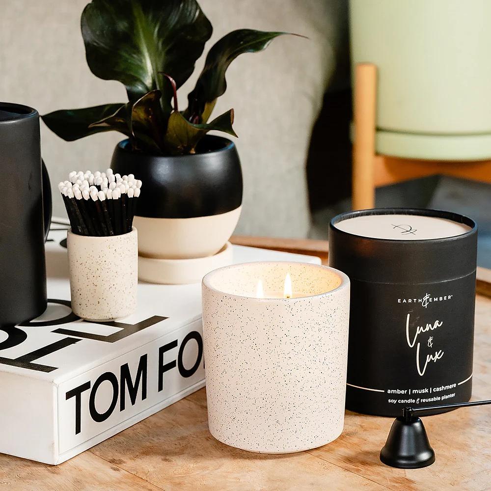 Earth &amp; Ember 13 oz Candle: Luna &amp; Lux - Winks Design Studio,LLC