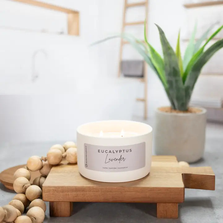 Milkhouse Candle Eucalyptus Lavender | 10 oz Statement Candle - Winks Design Studio,LLC