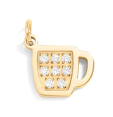 18K Gold Coffee Cup Charm