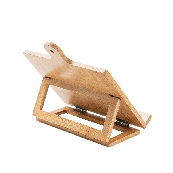 Custom Engraved Bamboo Cookbook Stand - Winks Design Studio,LLC