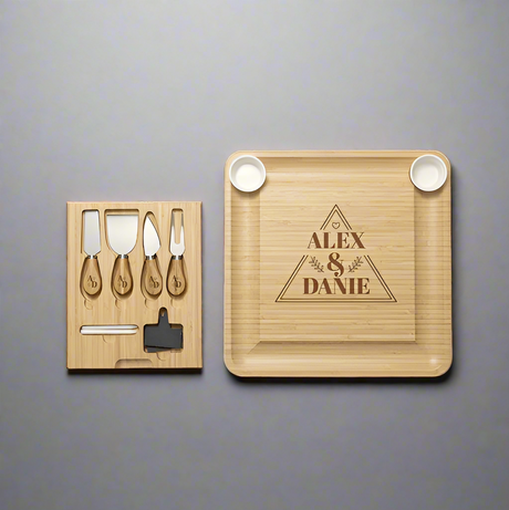 Engraved Bamboo Cheese Board - Winks Design Studio,LLC