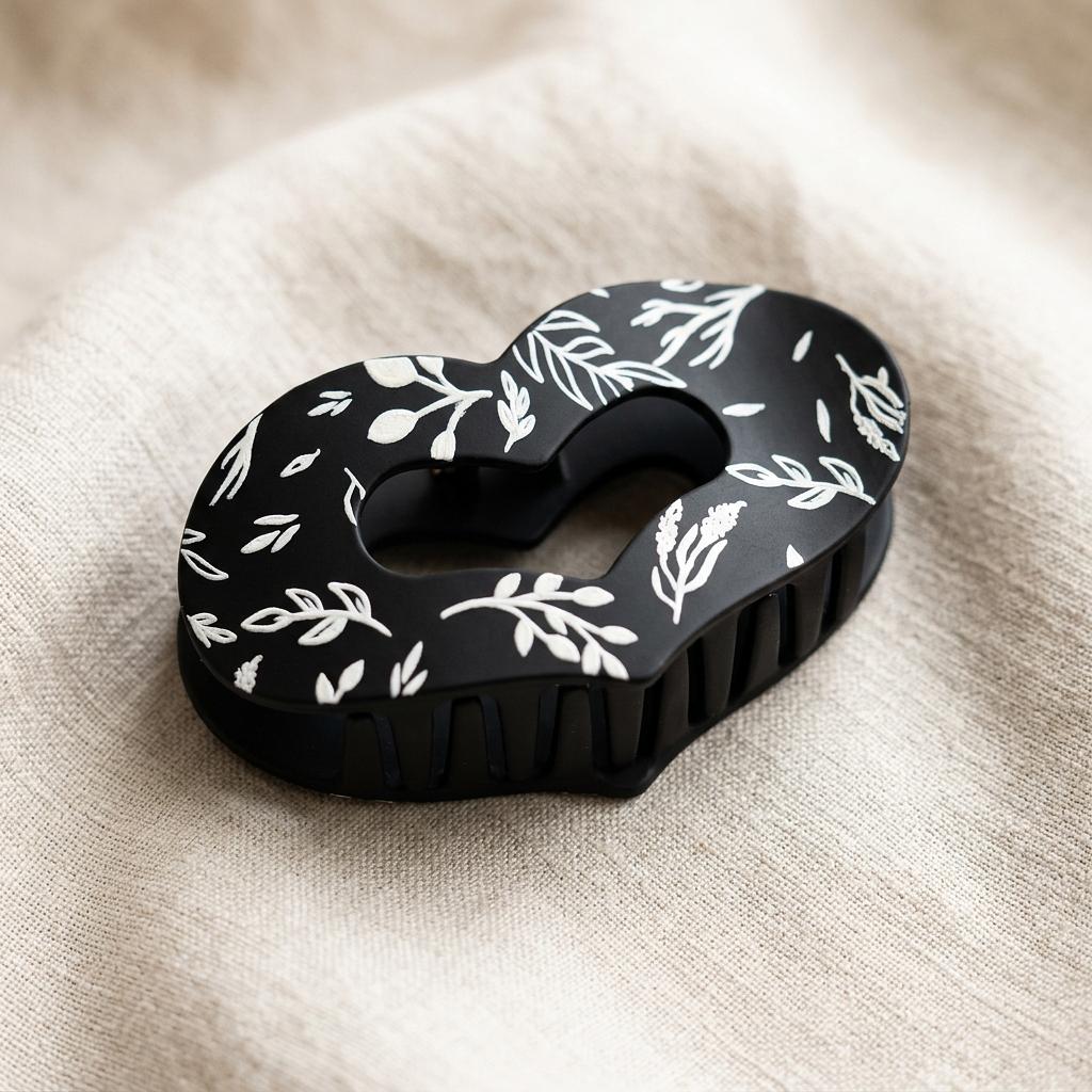 Sage and Stem Heart Claw Clip - Winks Design Studio,LLC