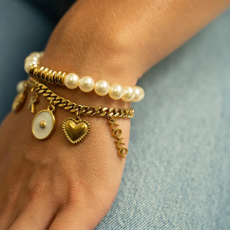 XOXO Charm | 18K Gold PVD Stainless Steel Dangle Charm