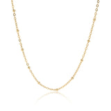 18K Gold Satellite Chain Necklace
