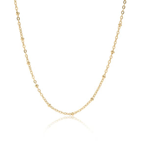 18K Gold Satellite Chain Necklace - Winks Design Studio,LLC