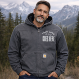 Custom Carhartt Men's Rugged Flex Duck Fleece Lined Jacket