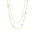 18K Gold Circle & Satellite Chain Layered Necklace - Winks Design Studio,LLC