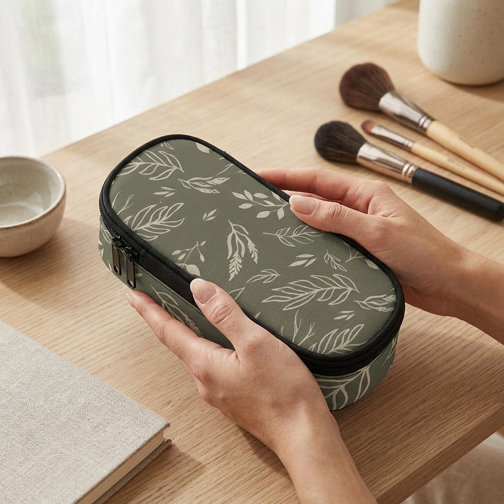 Sage &amp; Stem 3-Layer Pencil Case - Winks Design Studio,LLC