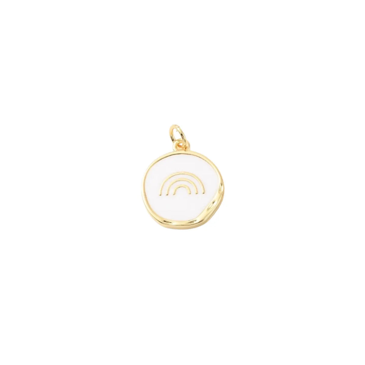 Gold Over the Rainbow Disc Charm