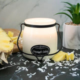 Milkhouse Candle 16oz Butter Jar Candle: Pineapple Gelato
