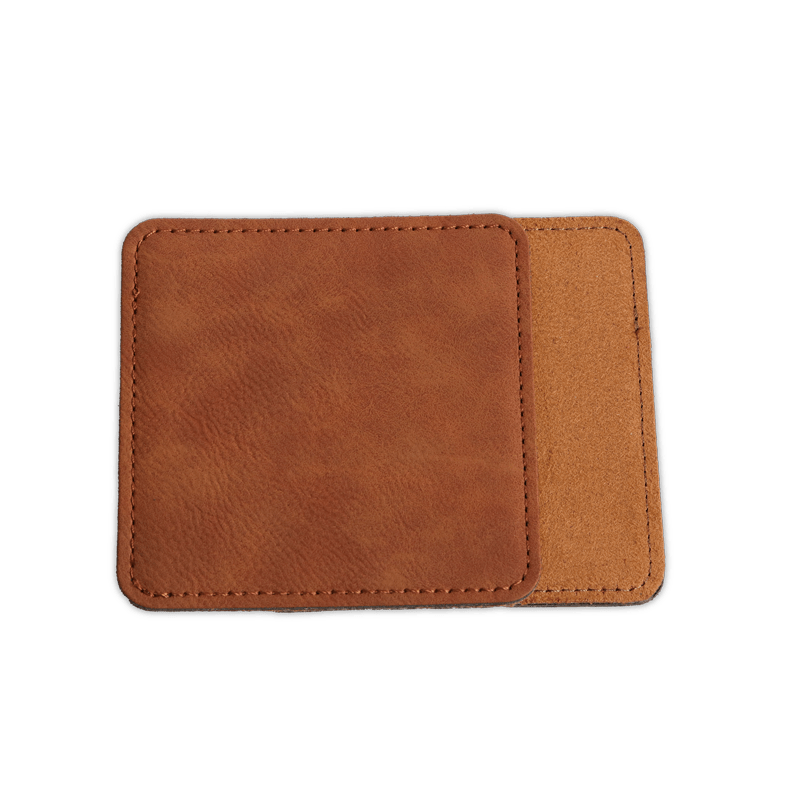 Custom Engraved Leather Coaster Set - Winks Design Studio,LLC