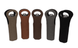 Custom Leather Wine Tote