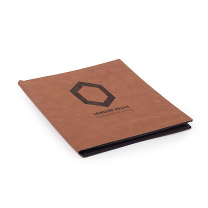 Custom Engraved Leather Portfolio - Winks Design Studio,LLC