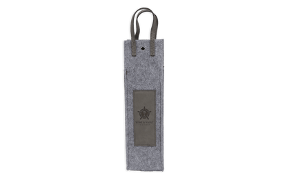 Custom Leather Flannel Wine Tote - Winks Design Studio,LLC