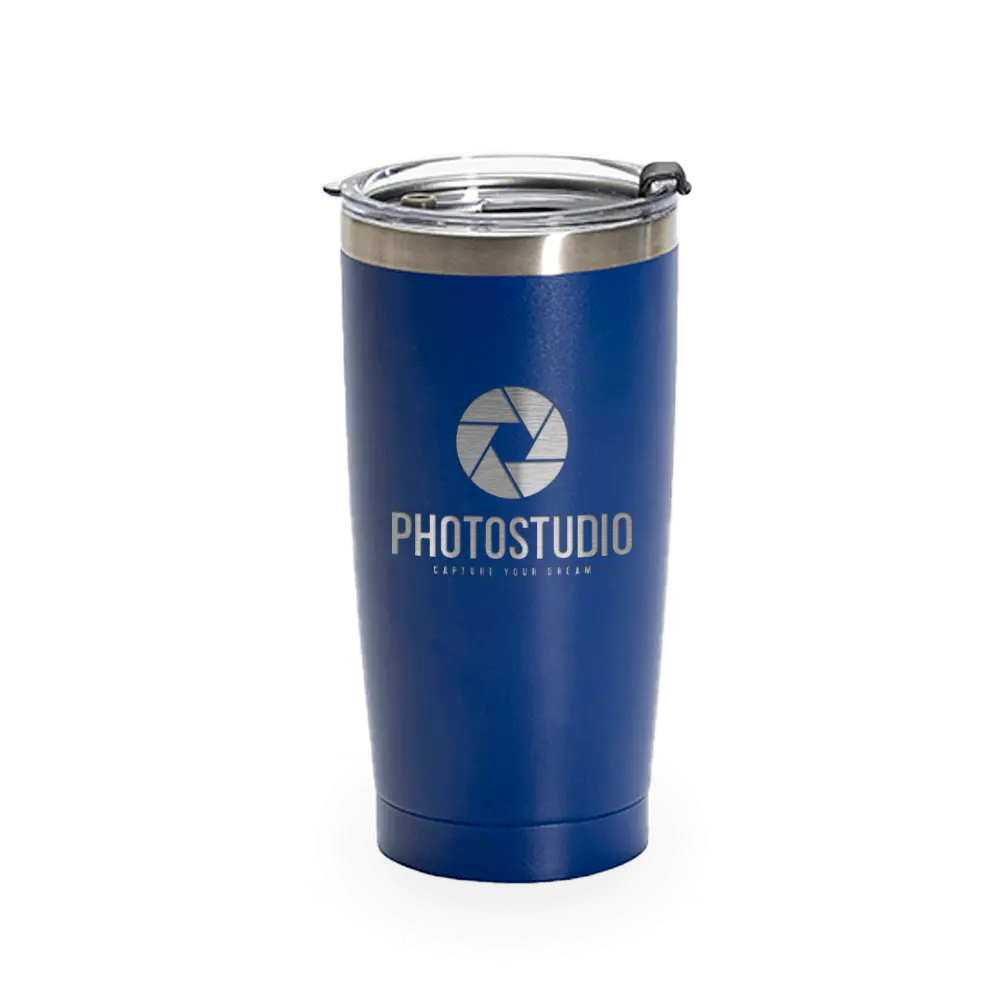 20oz stainless steel insulated tumbler with custom powder-coated finish from Winks Design Studio, LLC.