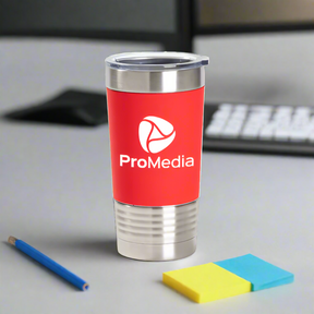 Custom 20oz Tumbler with Silicone Sleeve - Winks Design Studio,LLC