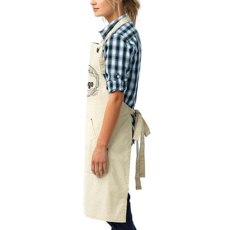 Custom Canvas Artisan Bib Apron - Winks Design Studio,LLC