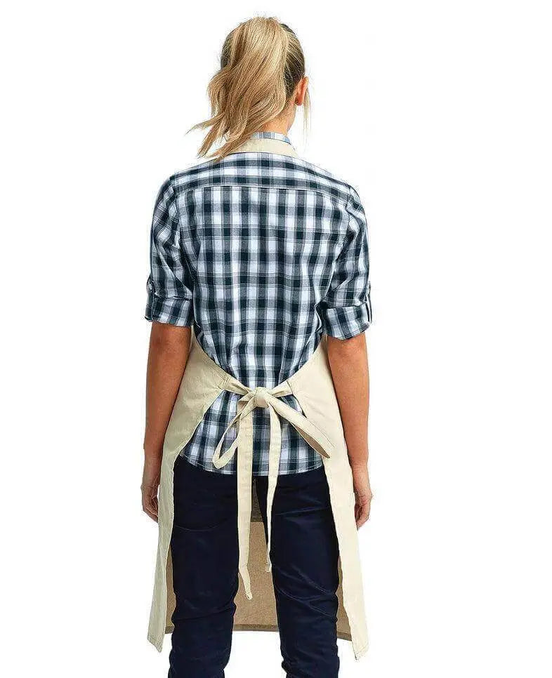 Black NCSBA pocketed apron by Winks Design Studio, LLC, featuring multiple pockets and adjustable straps for practical wear.