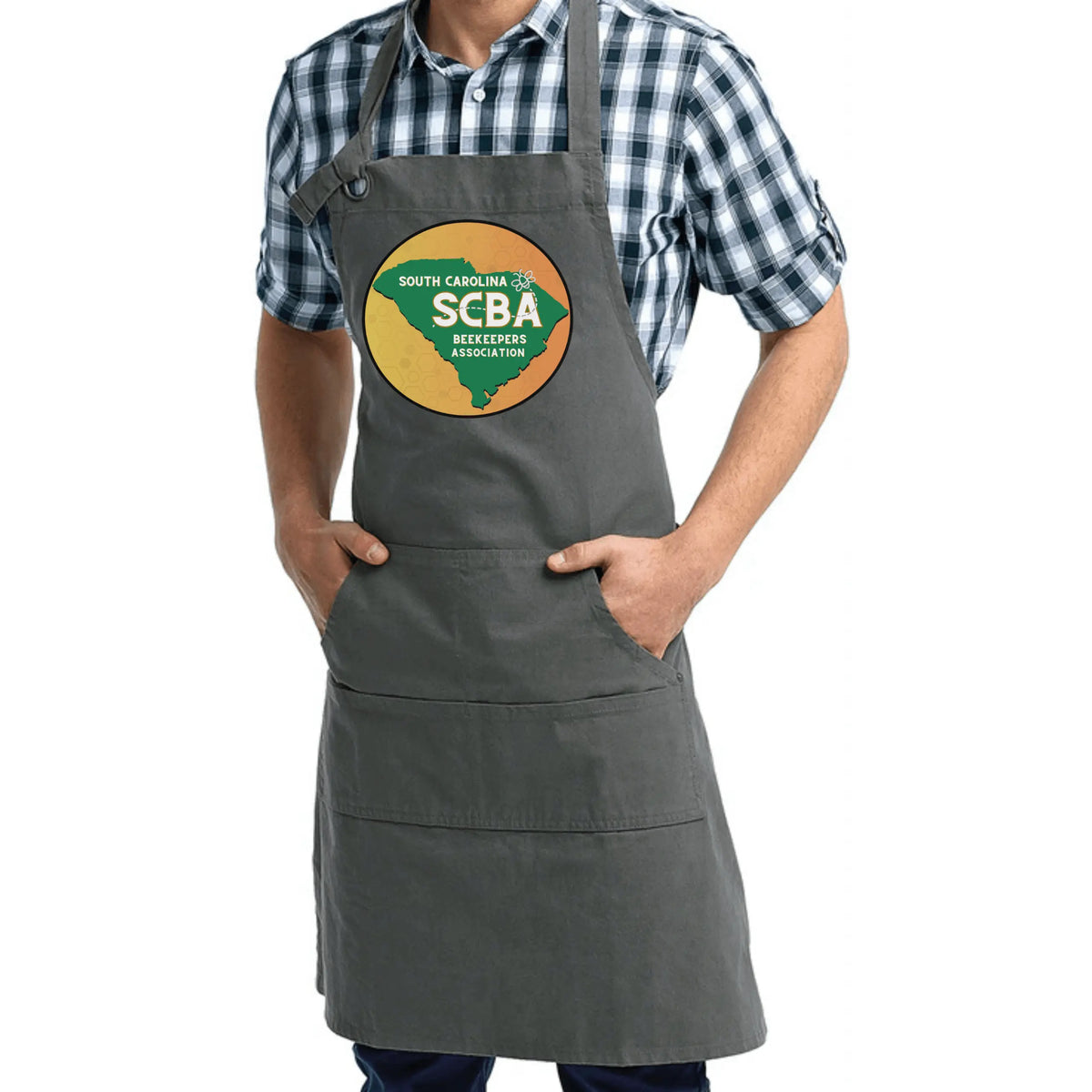 Black SCBA pocketed apron by Winks Design Studio, LLC, showing durable fabric and multiple functional pockets for safety gear.