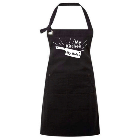 My Kitchen My Rules: Full Length Apron - Winks Design Studio,LLC