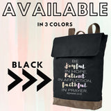 Romans 12:12 Be Joyful In Hope Rucksack - Winks Design Studio,LLC