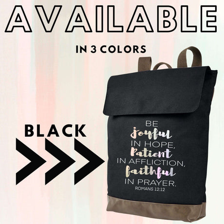 Romans 12:12 Be Joyful In Hope Rucksack - Winks Design Studio,LLC