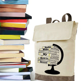 Books Make My World Go Round Backpack - Winks Design Studio,LLC