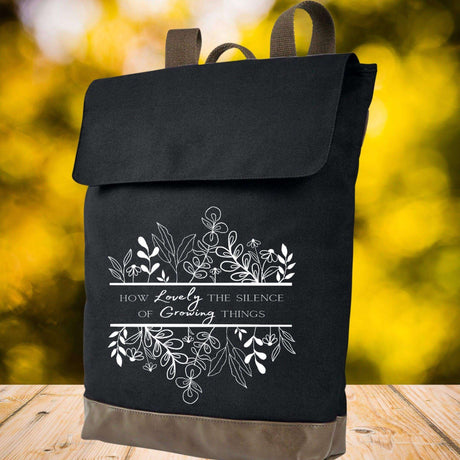 How Lovely The Silence of Growing Things Backpack - Winks Design Studio,LLC