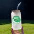 Winks Design Studio LLC beer glass featuring the SCBA Master Program logo, clear glass with printed design, cylindrical shape.