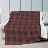 Red Buffalo Plaid Fleece Blanket - Winks Design Studio,LLC