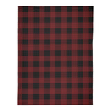 Red Buffalo Plaid Fleece Blanket - Winks Design Studio,LLC