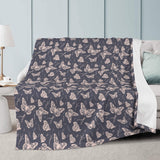 Whimsical Butterfly Fleece Blanket - Winks Design Studio,LLC