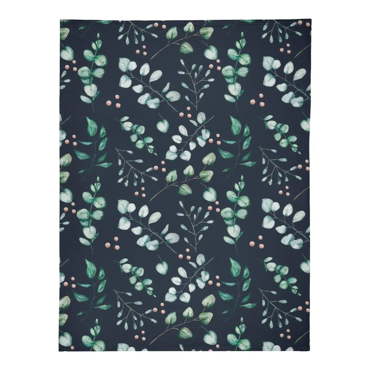 Eucalyptus Floral Blanket - Winks Design Studio,LLC