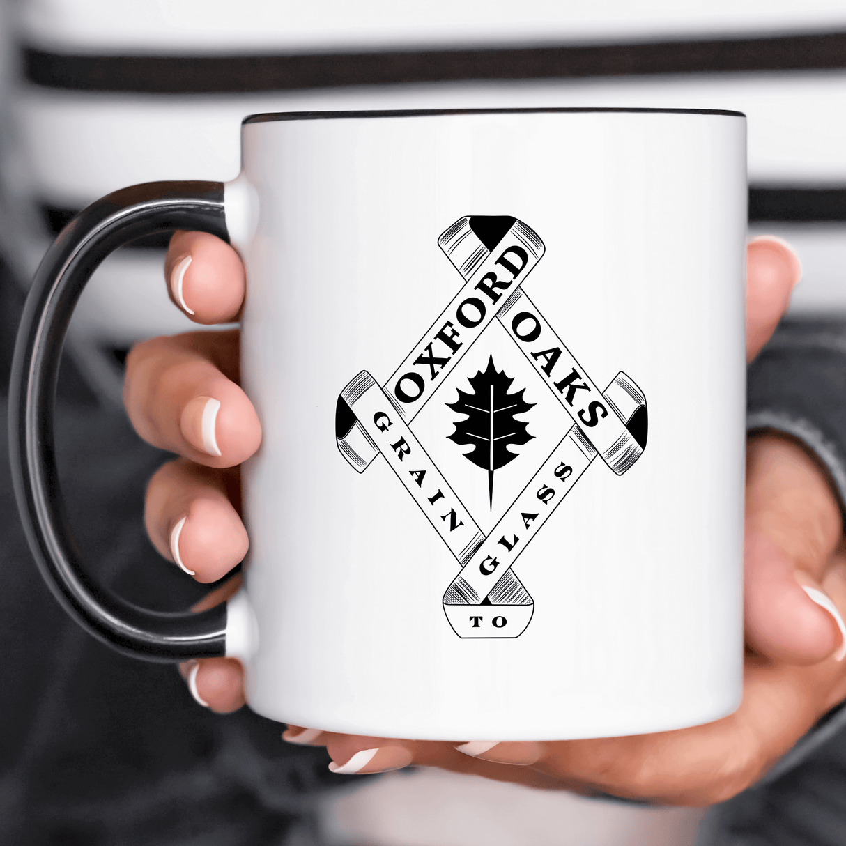 Oxford Oaks Distillery Ceramic Mug - Winks Design Studio,LLC