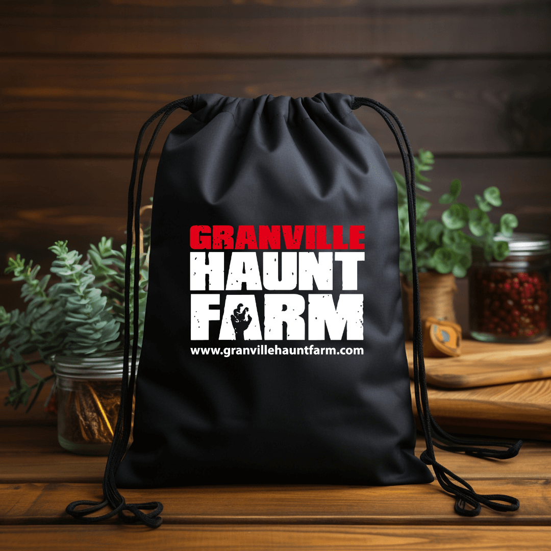 Granville Haunt Farm Drawstring Cinch Bag - Winks Design Studio,LLC