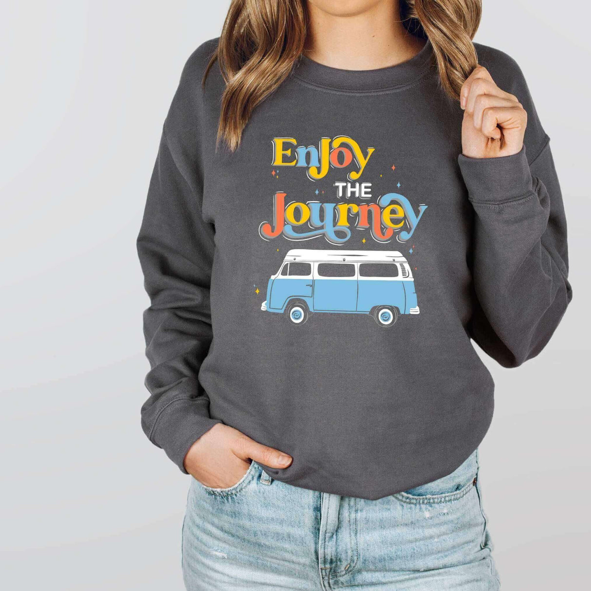 70's Retro Van Crewneck - Winks Design Studio,LLC