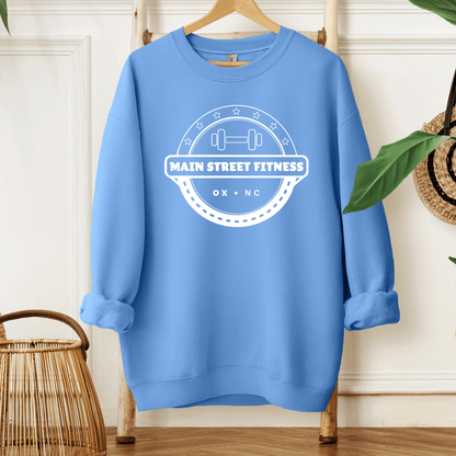 Main Street Fitness Crewneck Sweatshirt - Winks Design Studio,LLC