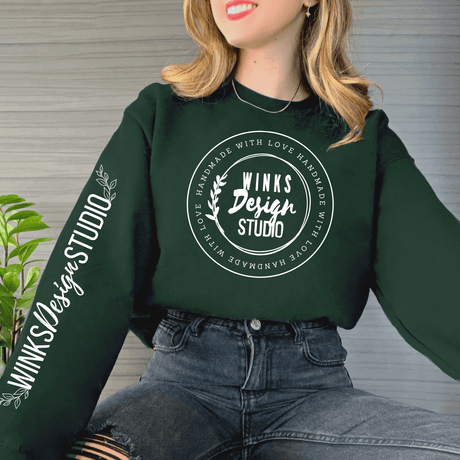 WDS Logo Crewneck Sweatshirt - Winks Design Studio,LLC