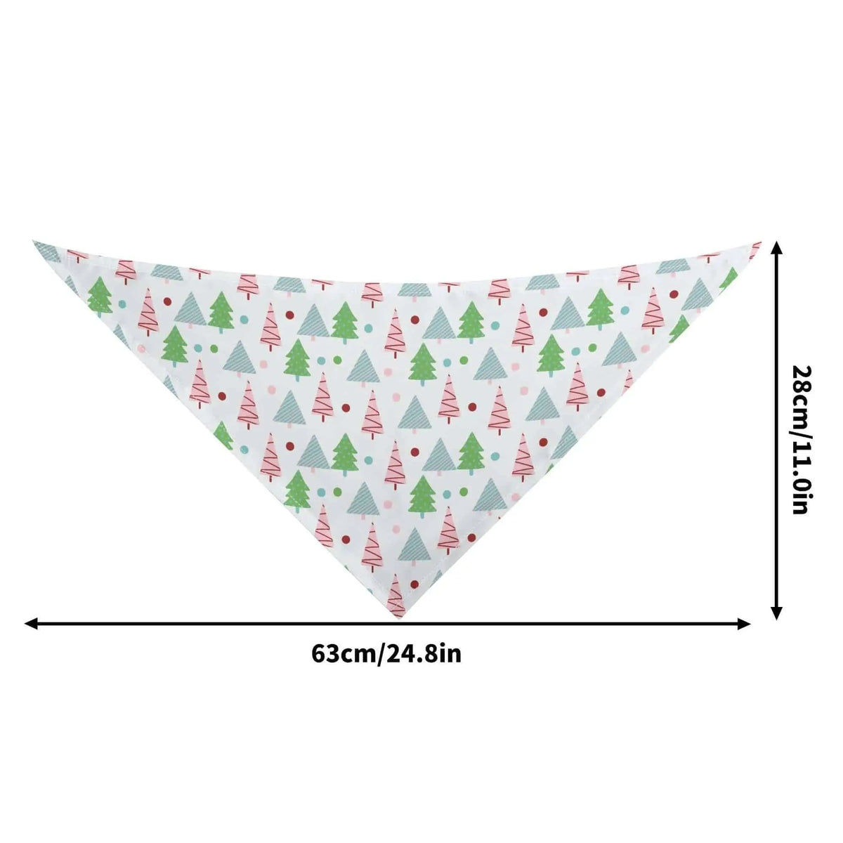 Christmas Tree dog bandana by Winks Design Studio, LLC, featuring festive holiday patterns on a stylish dog accessory.