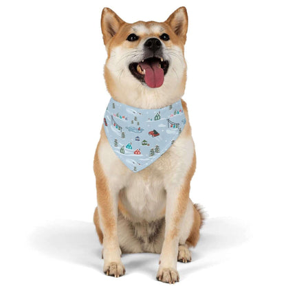 Christmas Village Dog Bandana - Winks Design Studio,LLC
