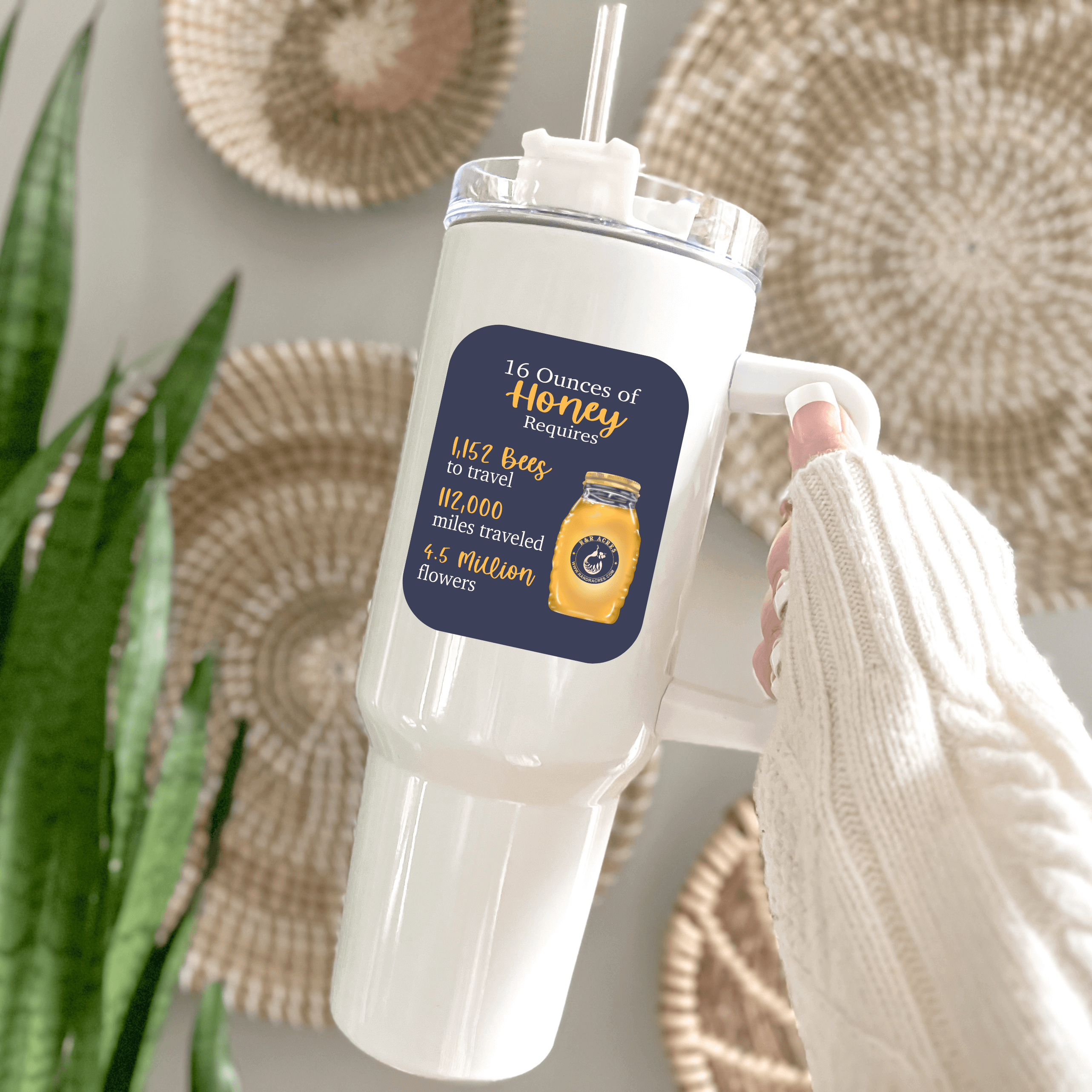 R &amp; R 40oz Tumbler with Handle - Winks Design Studio,LLC