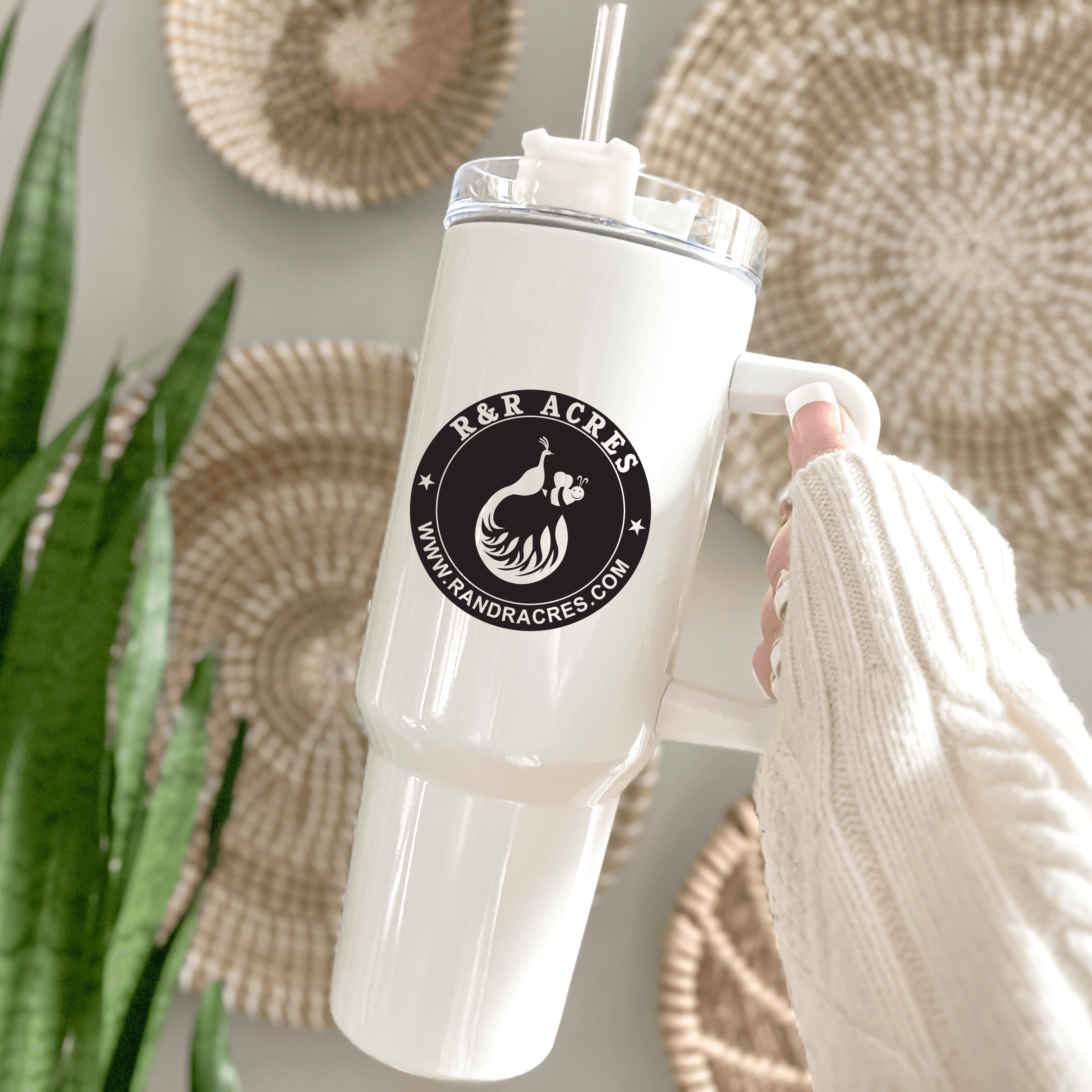 R &amp; R 40oz Tumbler with Handle - Winks Design Studio,LLC