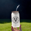 Verdigris 16oz Glass Can - Winks Design Studio,LLC